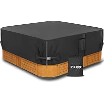 Housse De Protection Carrée Pour Spa/jacuzzi - Tissu Oxford 600D, Imperméable, UV, 3 Tailles Au Choix - 6