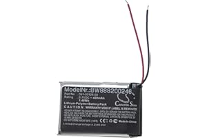 vhbw Batería Recargable Compatible con Garmin Fenix 6X, 6X Pro Solar smartwatch, Reloj de Actividad (400 mAh, 3,7 V, polímero de Litio)