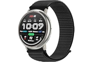 Nylon Armband 20mm für Amazfit Active 2/Active/Amazfit GTS/GTS 2/2e/GTS 3/GTS 4/GTS 4 Mini/GTR Mini/Amazfit Bip/Bip U/Bip U Pro/Bip 3/Bip 3 Pro/Pop/Pop Pro Ersatzarmband für Damen Herren