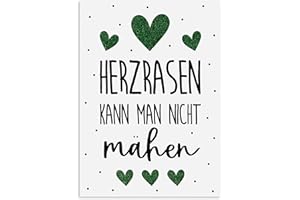‎NASTAMI Nastami Valentinskarte Postkarte Valentinstag Karte Liebe Jahrestag Geschenk (Herzrasen)