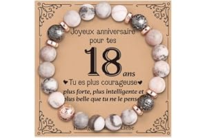 VivaJoy Cadeau Femme - Cadeau Anniversaire Femme, Cadeaux 16, 18, 30, 40, 50, 60 anniversaire femmes,Bracelet Pierre Naturelle Femmes Cadeaux pour Maman Sœur Amie Collègues