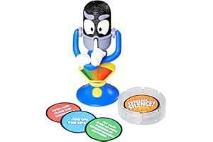 TOMY Extreme Silence Jeu d’Ambiance, défi sonore pour Enfants et familles, Micro détecteur de décibels, 50 Cartes Missions, créez Vos Propres défis, Jeu Silencieux, dès 6 Ans, 2 Joueurs ou Plus