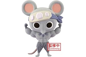 BANDAI Banpresto - Peluche Muscular Mice Demon Slayer Kimetsu No Yaiba - Fluffy Puffy 7cm BP19691 Multicolor