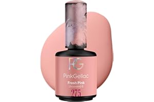 ‎PINK GELLAC Pink Gellac UV Gel Nagellack - 275 Fresh Pink 15 ml - Gel Lack Rosa - Lang Anhaltender Gellack UV - Einfache Entfernung Shellac Nagellack - Nail Gel Polish - UV Nagellack Made in Holland
