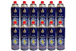 DOLCE VARI BUTANE Adjustable GAS BOTTLES CANISTER CAMPING HEATER COOKER BBQ WEED BURNER (12)