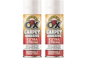 2 x 500ml Multi-Purpose Adhesive Spray – Heavy Duty Glue for Craft, Carpet, Foam, Fabric, Wood, Metal – Adjustable Nozzle – HitlineUK