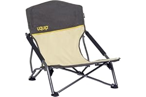 ‎UQUIP Uquip Campingstuhl Sandy Boulder I Faltbarer Strandstuhl mit 120 kg Traglast I kompakter Faltstuhl aus Stahl & Polyester I klappbarer Outdoor-Stuhl für Camping, Strand, Angeln, Garten & Festivals