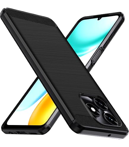 IVoler Cover Per Honor X7b: Custodia Antiurto Grado Militare, TPU Morbido Con Finitura In Carbonio. Protegge Da Cadute E Graffi. Colore Nero.