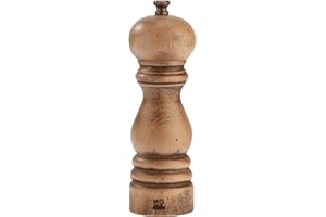 PEUGEOT Paris Antique Manuelle Salzmühle, Klassische Mahlgradeinstellung, Höhe: 18 cm, Holz/Patina, Braun, 30964