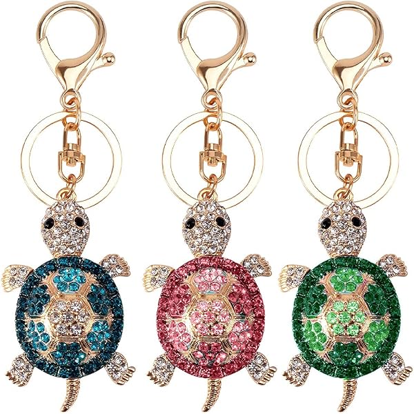 Hemobllo 30 Portachiavi Tartaruga Marina Turchese – 5,2x1,7 Cm In Lega Di Zinco, Per Bomboniere, Decorazioni Feste E Zaini