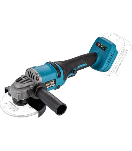 Meuleuse D’Angle Sans Fil 21V Brushless KATSU 115/125 Mm – 6 Vitesses, Moteur Sans Balais, Polyvalente Coupe Polissage Meulage