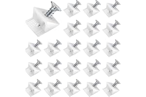 XINGRUN Rinforzo Cassetti 100 Pezzi Pannello Posteriore Connettore Supporto per Ripiano, Cunei in Plastica con Viti per Riparare e Rinforzare il Fondo del Cassetto Cedevole