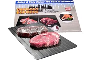 LDBKLGHJ Bandeja de descongelación – Bandeja para Queso y Placa descongelante – Función de descongelación rápida para Carne, filetes, Pollo y Pescado - Sin Necesidad de Electricidad o Microondas