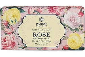 PARDO VINTAGE pastilla de jabon natural ROSE & SANDALWOOD 260g