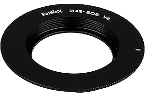 Fotodiox Lens Mount Adapter Compatible with M42 Type 2 Lenses on Canon EOS (EF, EF-S) Mount D/SLR Camera Body