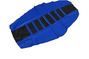 X AUTOHAUX Motorcycle Dirt Bike Seat Cover Anti Slip Seat Cushion Blue Black