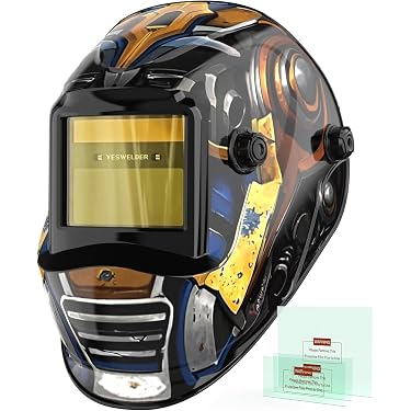 JECOMPRIS Auto-Darkening Welding Helmet – Handheld Face Shield With High-Clarity Lenses, Lightweight Plastic, For MIG/TIG/Stick Safety