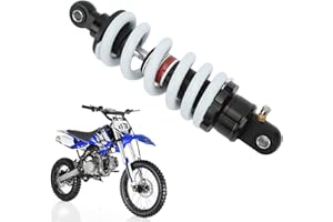 TOMOTATO Amortiguador de Motocicleta de 250mm, Reemplazo de Amortiguador de Suspensión de Resorte Ajustable Universal para ATV Go Kart Scooter Dirt Pit Bike