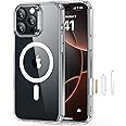 ESR for iPhone 16 Pro Max Case, Camera Control, Compatible with MagSafe, Shockproof Military-Grade Protection, Magnetic Phone Case for iPhone 16 Pro Max, Classic Hybrid Case (HaloLock), Clear