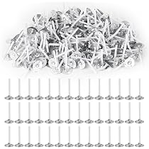 600 Mèches Bougies Coton Ciré - 2,6cm Avec Support - Pour Bougies DIY, Parfumées, Chauffe-plat