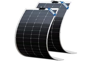 FIREFLY ENERGY 360W Pannello Solare Flessibile (confezione da 2 da 180 Watt), Pannello Solare Monocristallino, Moduli Solari Pannello Fotovoltaico, Off-Grid per Camper, Roulotte, Barche, Bianico