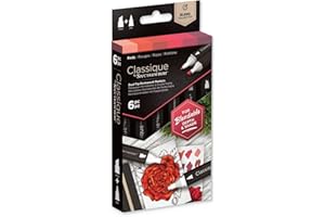 Crafter's Companion Spectrum Noir Classique Blend Twin Tip Blendable Alcohol Based Marker Set with Japanese Nibs - Pack of 6 - Perfect for Colouring, Drawing & Illustration (Reds Pack)