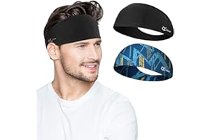 ‎LINLOOK Sport Stirnbänder für Damen und Herren, 2023 Antibakterielles Premium Schweißband Stirn, Elastisch rutschfest Haarband für Joggen,Laufen, Fitness, Yoga, Radfahren, Basketball