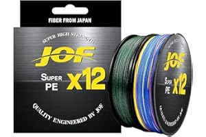Lenza per pesca 12 fili JOF Il più alto modulo di resistenza filo da pesca professionale Trecciato spinning Ottimo in tutte le tecniche di pesca