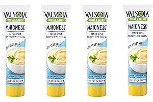 Valsoia, Maionese Vegetale a Base di Soia, Senza Uova, Ideale per chi segue diete Vegane e Vegetariane, Vrsatie in Cucina, 4 x 150 ml