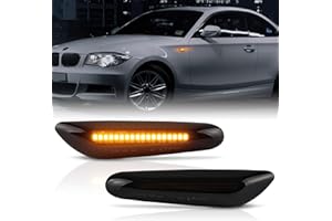 ‎POPMOTORZ POPMOTORZ LED Blinker Seitenblinker mit Canbus Fehlerfrei 2835 SMD für BMW 1 Series E81 E82 E87 E88 3 Series E46 E36 E90 E91 E60 E61 E92 E93 5 Series E60 E61 X1 E84 X3 E83 X5 E53, 2 Stücke