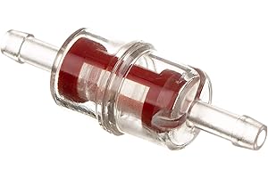 MZA Meyer-Zweiradtechnik 10315 Benzinfilter Klein Kunststoff/Sieb - Durchmesser 6 mm Anschluss, Rot