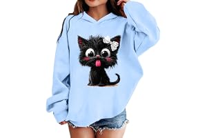 Huvtröja, flicka med huva, barnpullover, bomull, huvtröja, elegant, långärmad tröja, söt tröja, tonåring, hösttoppar