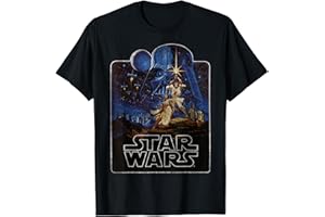 Star Wars Epic Classic New Hope Vintage Poster Badge T-Shirt