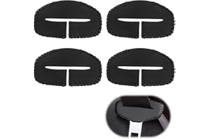 4 Stück Sicherheitsgurtschnallen Clip Schutz, CBLDF Auto Sicherheitsgurtschnallen Clip Schutzabdeckung, Kratzfest, SicherheitszubehöR (Schwarz)
