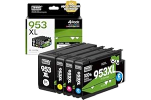 Timink 953XL tusz do drukarki kompatybilny z HP 953 XL kartridże kompatybilne z HP Officejet Pro 8210 7720 7730 7740 8710 8715 8720 8725 8730 8740 (4 sztuki)