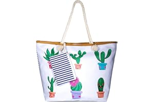 WolinTek Letnia ponadwymiarowa wodoodporna torba plażowa XXL, damska bardzo duża świąteczna torba plażowa na ramię, torba na zakupy, ponadwymiarowa torba do przenoszenia z zapięciem na zamek