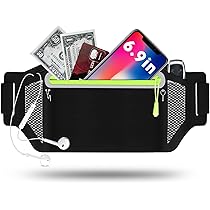 Running Belt With 3 Pockets - Adjustable Waterproof Waist Pack For Fitness, Cycling & Travel