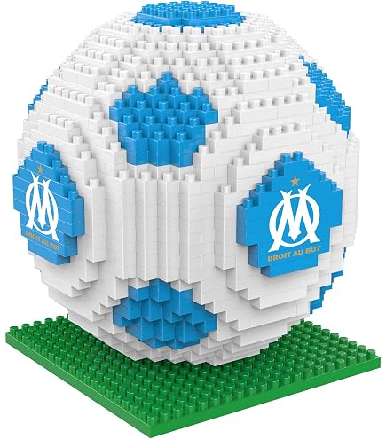 Brique De Construction Adulte Maquette Bus Olympique De Marseille à Assembler - 319 Briques Megableu, Licence Officielle, Cadeau Supporter OM Jeu Construction Olympique Marseille 319 Pièces