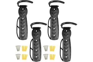 MAXPERKX 4PC Bike Wall Mounts Rack for Garage – Vertical Bike Wall Rack Storage Hanger Suitable For Mountain Bikes Home Indoor outdoor Warehouse Shed
