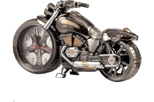 Gearmax Retro Moto Stile Allarme Orologio Decorazioni per Interni Moto Modello Sveglia da Comodino (Quattro Disegni, Consegna Casuale)
