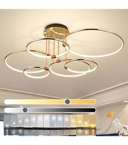 Lustre LED Dimmable Anneau Bois 70cm - Suspension Cercle Réglable 3000-6000K Cuisine Salon