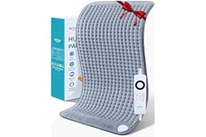 ‎ALLJOY ALLJOY 85x45CM Heizkissen mit Abschaltautomatik, Elektrisches Wärmekissen für Rücken, 6 Temperaturstufen Heizkissen für Rücken, Nacken, Schulter, Bauch, Weihnachtsgeschenke für Männer Frauen