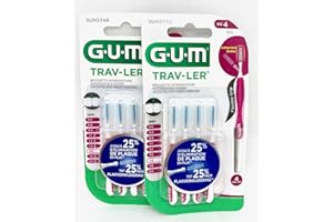 BUTLER G-U-M GUM Trav-ler 4 Brossettes Interdentaires - 1612 : 1,4 mm (2)