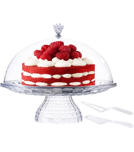 Couvercle Transparent Pour Présentoir à Gâteaux - Mélamine 30x20,6x3,5 Cm, Facile à Nettoyer, Protection Anti-poussière