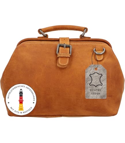 Gusti 2 in 1 Lenkertasche Leder