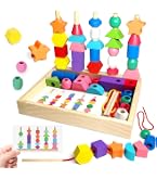 Goujfol Jouets éveil Montessori Bois, 2 En 1 Pédagogique Empilable Jouet Y Enfiler Jouet Jeux D'activité Et De Développement Empiler Et De Tri Educatif Jeu Pour Enfant Bebe Typ 3 Goujfol Jouets éveil Montessori Bois, 2 En 1 Pédagogique Empilable Jouet Y Enfiler Jouet Jeux D'activité Et De Développement Empiler Et De Tri Educatif Jeu Pour Enfant Bebe Typ 3