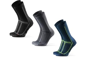 DANISH ENDURANCE Cushioned Running Socks for Long Distances, Anti-Blister Crew Socks, Sweat Wicking, for Men & Women, Unisex, 3 or 5 Pack