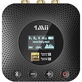 1Mii B06HD+ Hi-Res Bluetooth 5.1 Musik Empfänger für Stereoanlage mit LDAC, HiFi Bluetooth Adapter mit audiophilem DAC aptX H