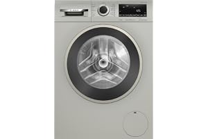 Bosch Front Load Washing Machine, WGA1440XGC, 9kg, 1400RPM, LED Display, Touch Control, Silver Inox, German Engineering