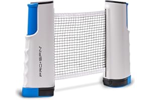 PRO-SPIN Set de Ping Pong Portátil - Kit Premium con Red Retráctil para Cualquier Mesa, Palas, Pelotas de Ping Pong 3 Estrell